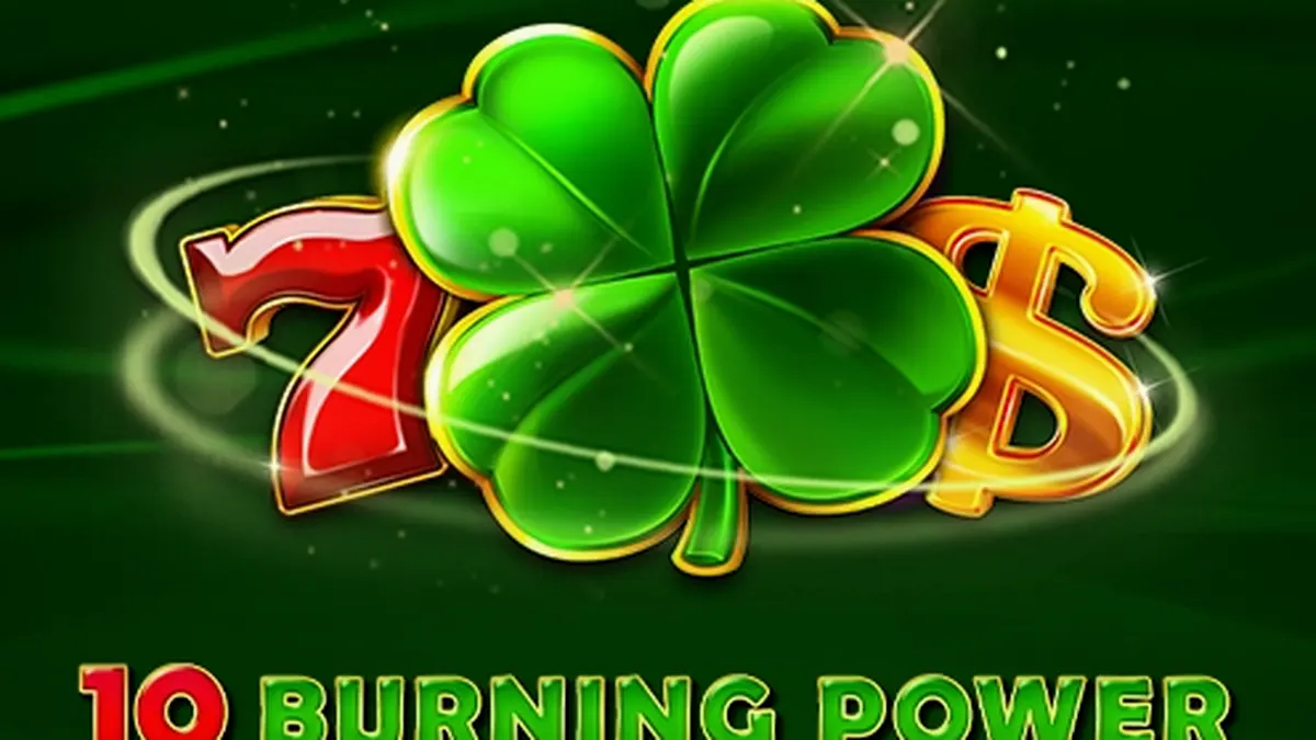 Tampilan layar mesin slot 10 Burning Power dengan simbol buah klasik